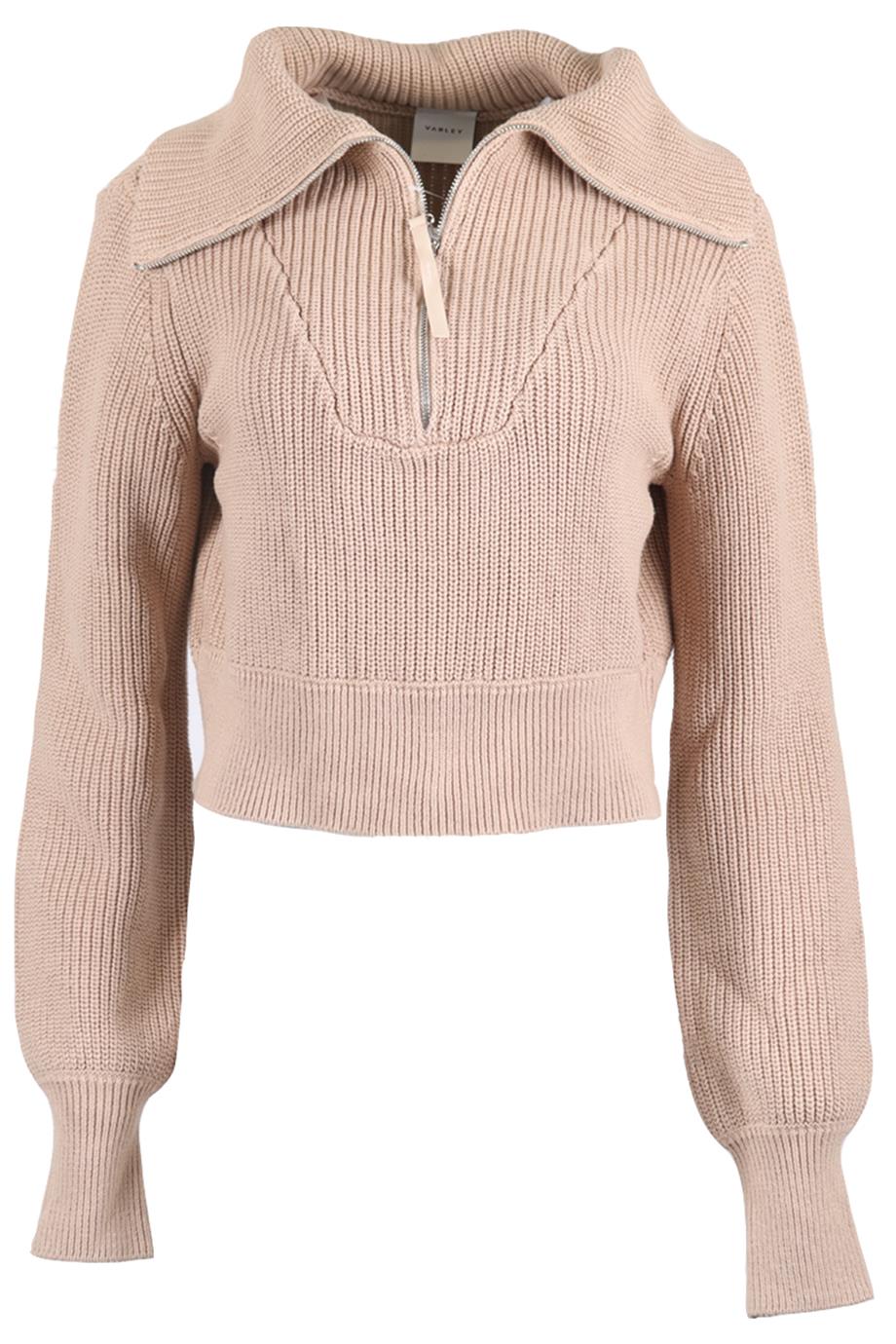 VARLEY RIBBED COTTON SWEATER SMALL
