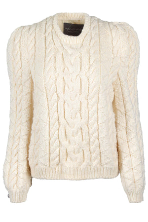 MARIDRUNA CREAM WOOL SWEATER ONE SIZE