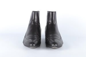 BALENCIAGA BLACK LEATHER ANKLE BOOTS EU 36.5 UK 3.5 US 6.5