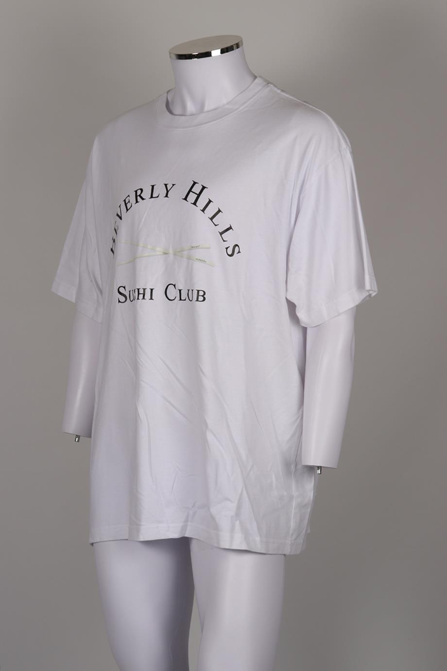 STAMPD + MATSUHISA MEN'S PRINTED COTTON JERSEY T-SHIRT XLARGE