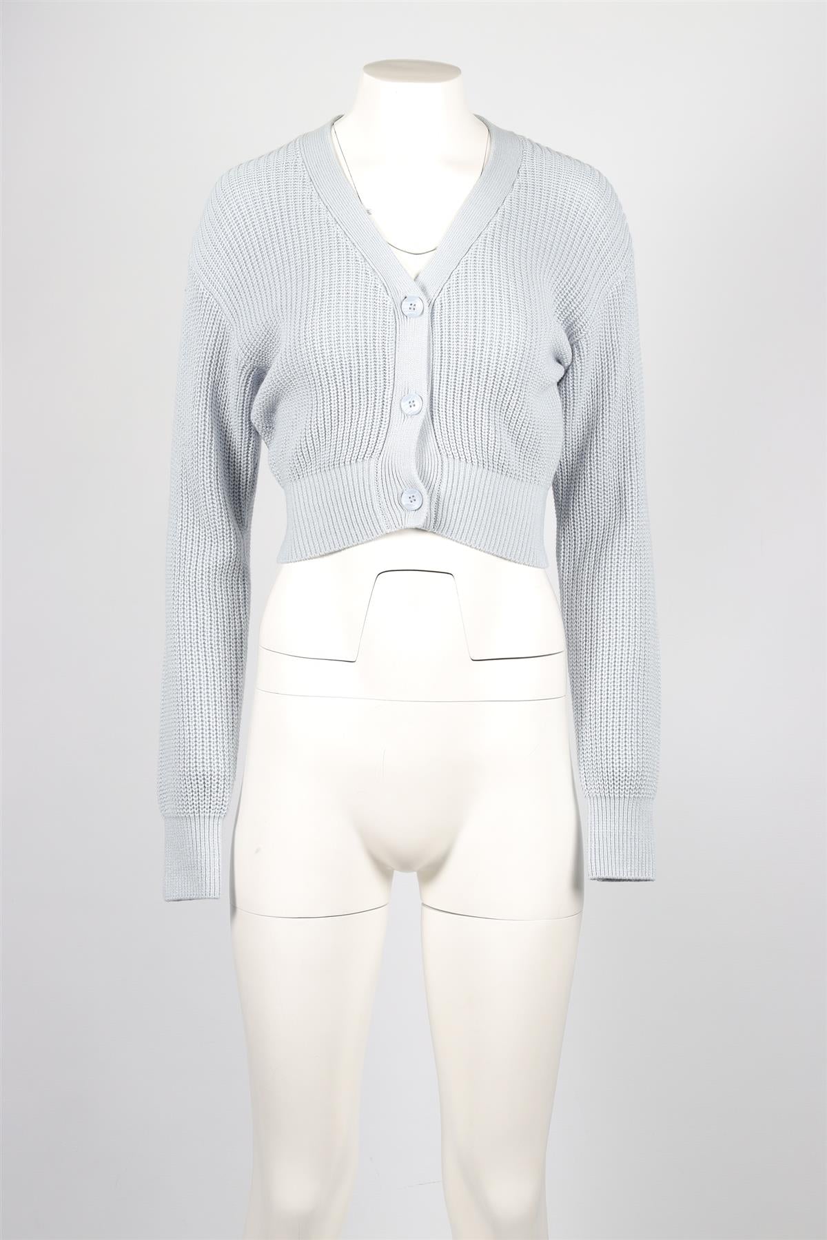 SABLYN BLUE COTTON CARDIGAN SMALL