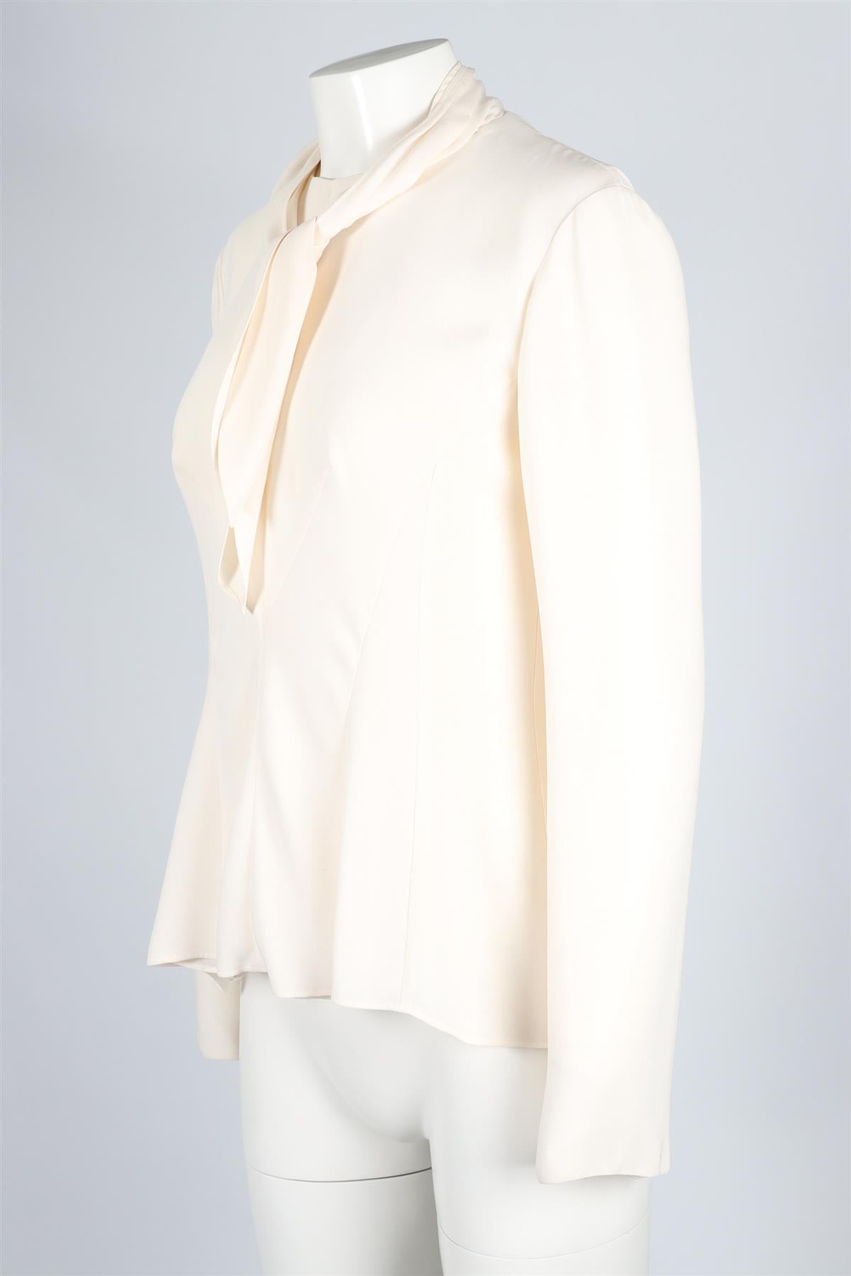 DEREK LAM IVORY SILK TOP UK 14