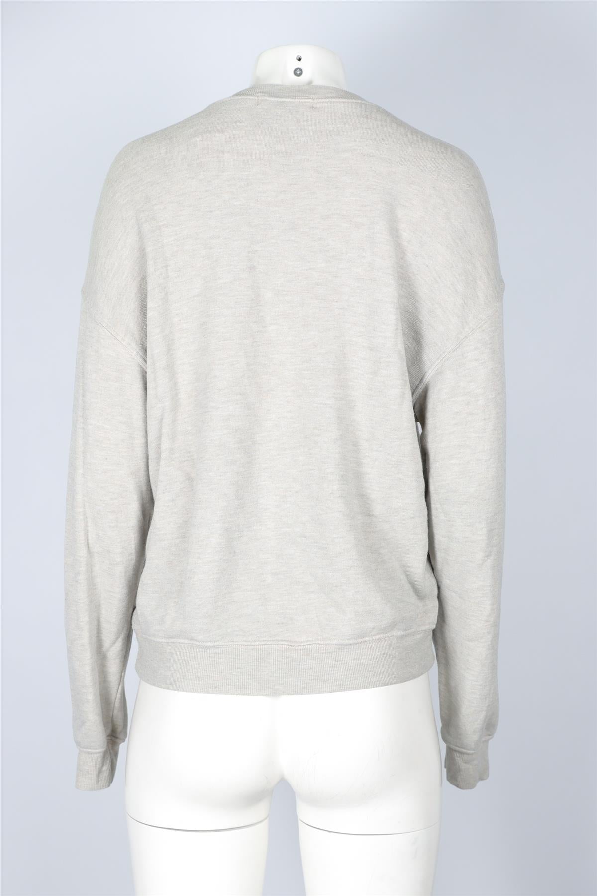 ETERNE GREY COTTON SWEATSHIRT XSMALL