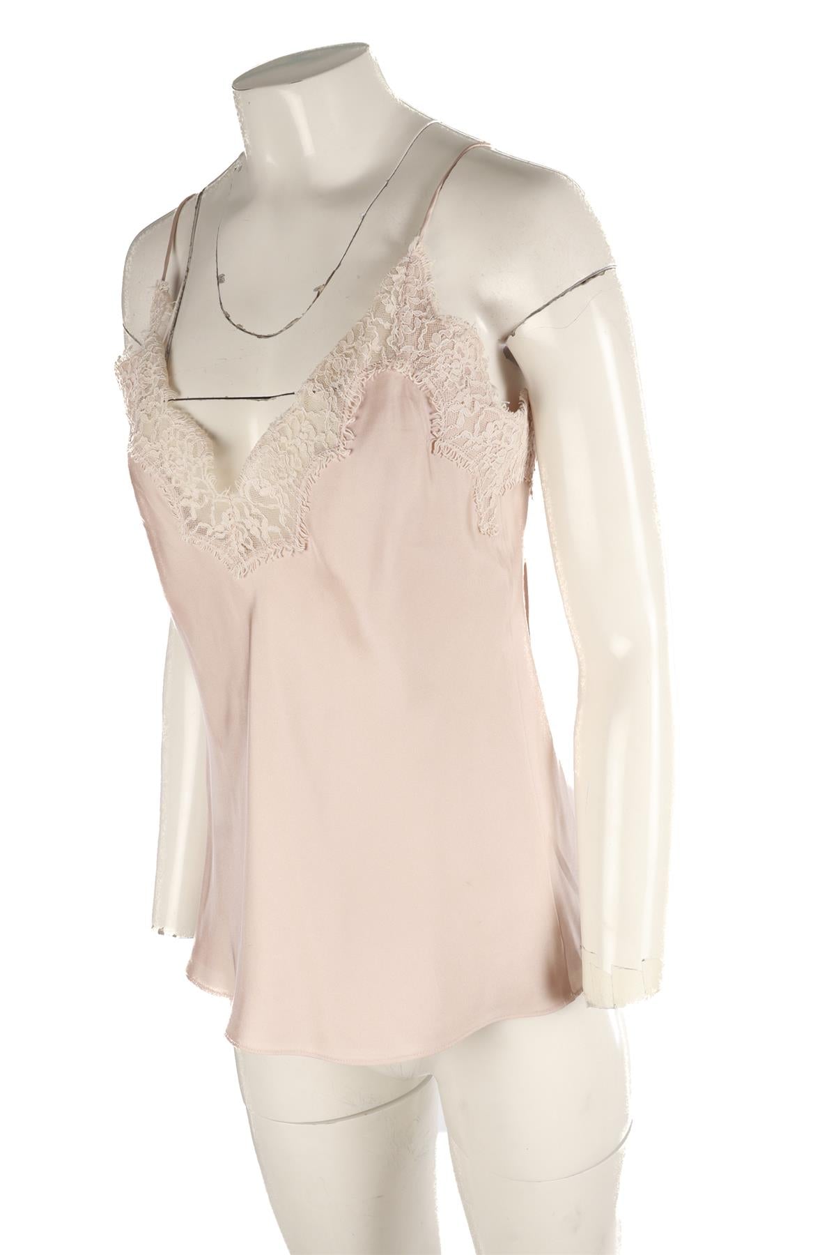 ROHE PINK SATIN TOP FR 36 UK 8
