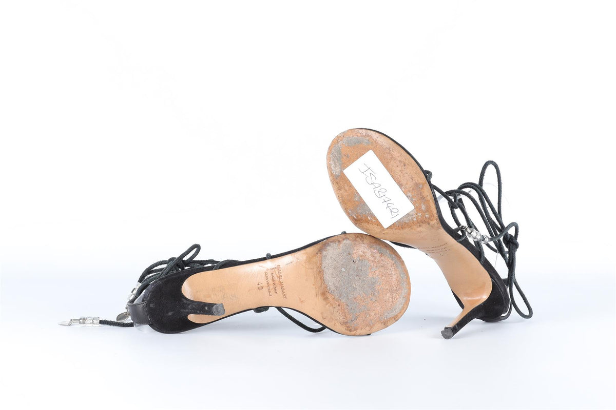 ISABEL MARANT BLACK SUEDE SANDALS EU 40 UK 7 US 10