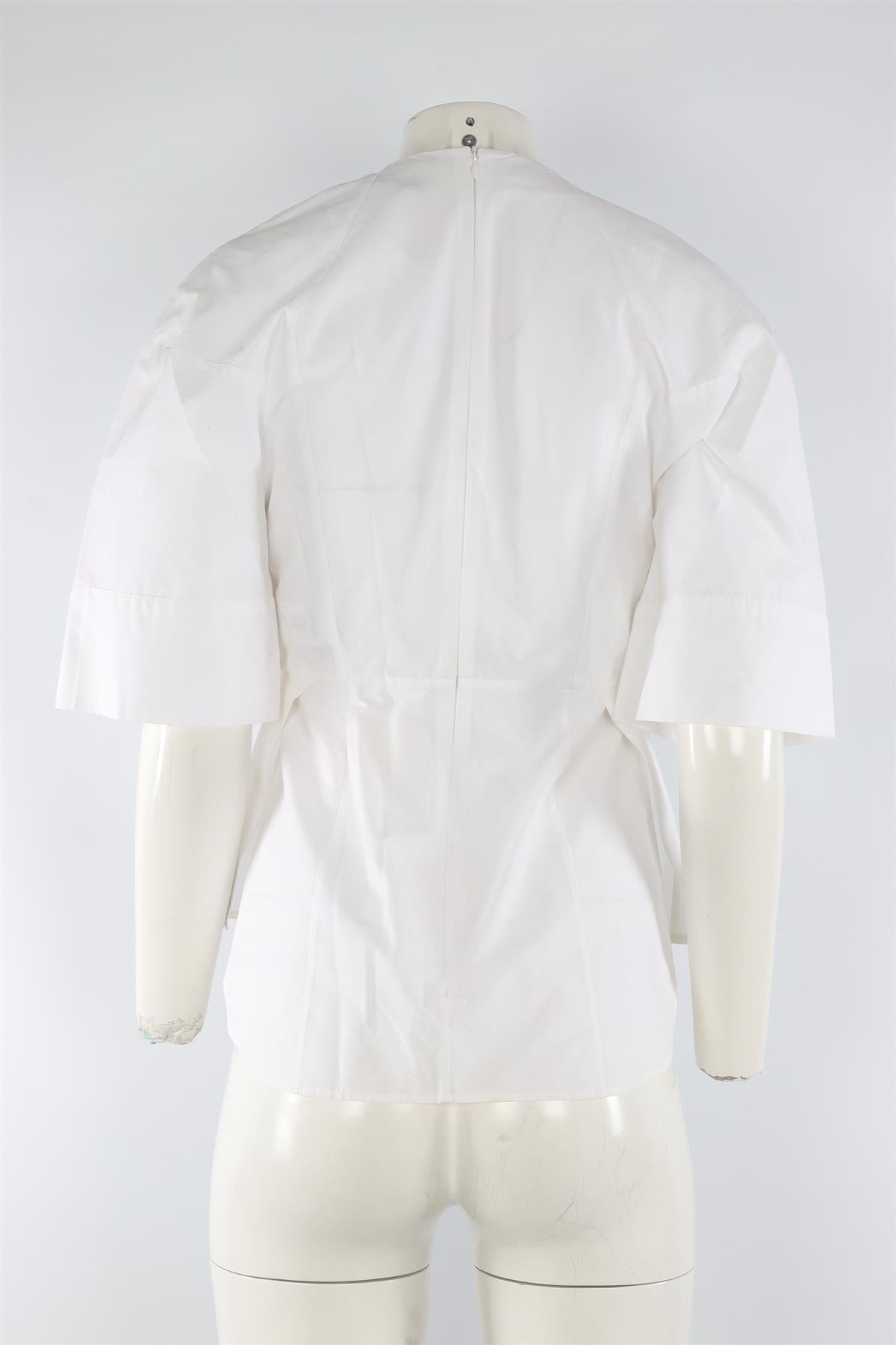 VICTORIA BECKHAM WHITE COTTON TOP UK 10
