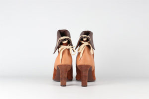 SEE BY CHLOÉ BROWN SUEDE ANKLE BOOTS EU 40 UK 7 US 10