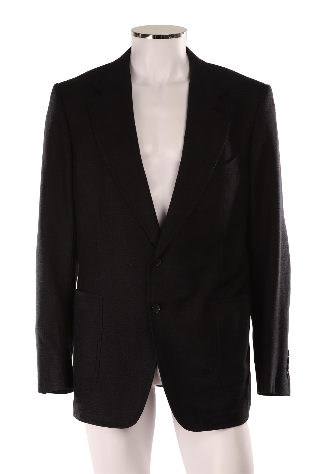 TOM FORD NAVY MEN'S CASHMERE BLAZER IT 56 UK/US 46