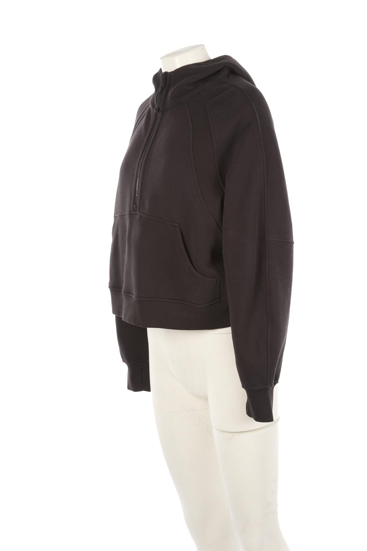 LULULEMON BLACK COTTON HOODIE MEDIUM/LARGE