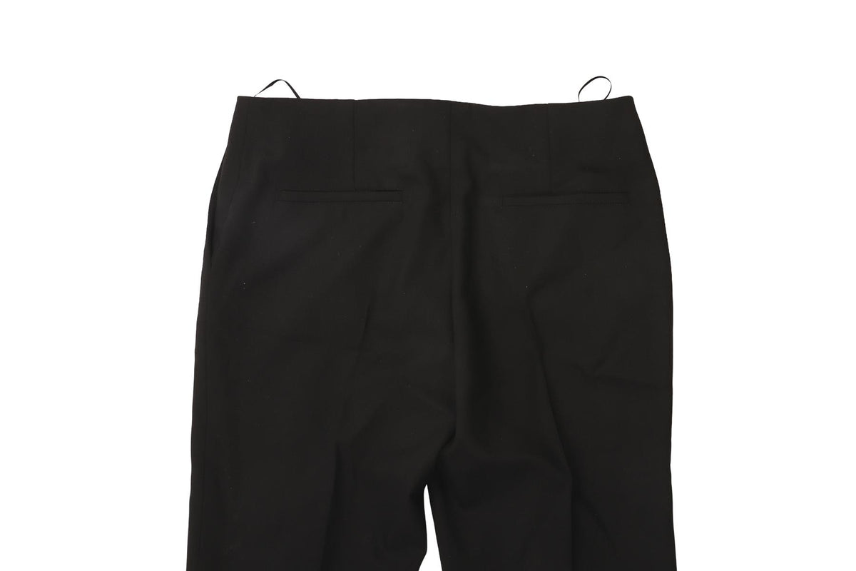 CHLOÉ BLACK WOOL STRAIGHT LEG PANTS FR 36 UK 8