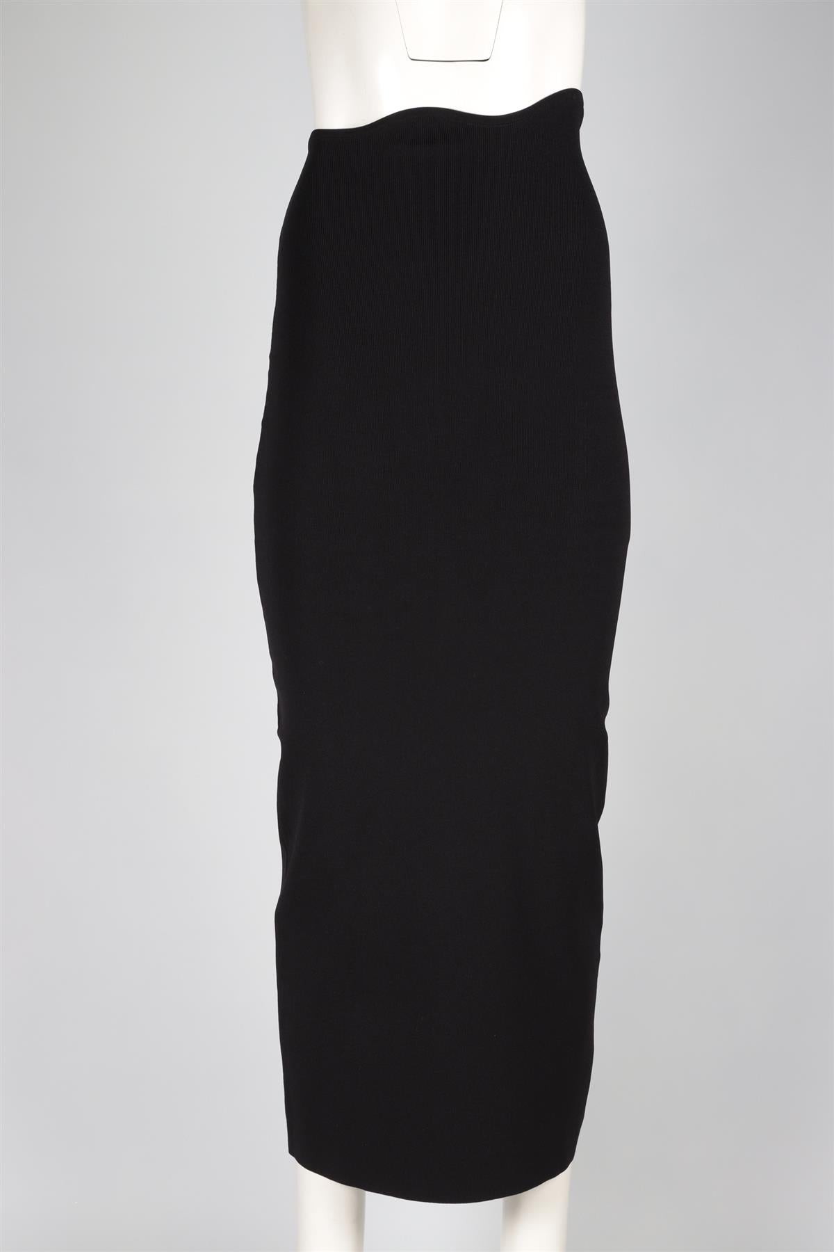 CHRISTOPHER ESBER BLACK KNIT MAXI SKIRT XSMALL