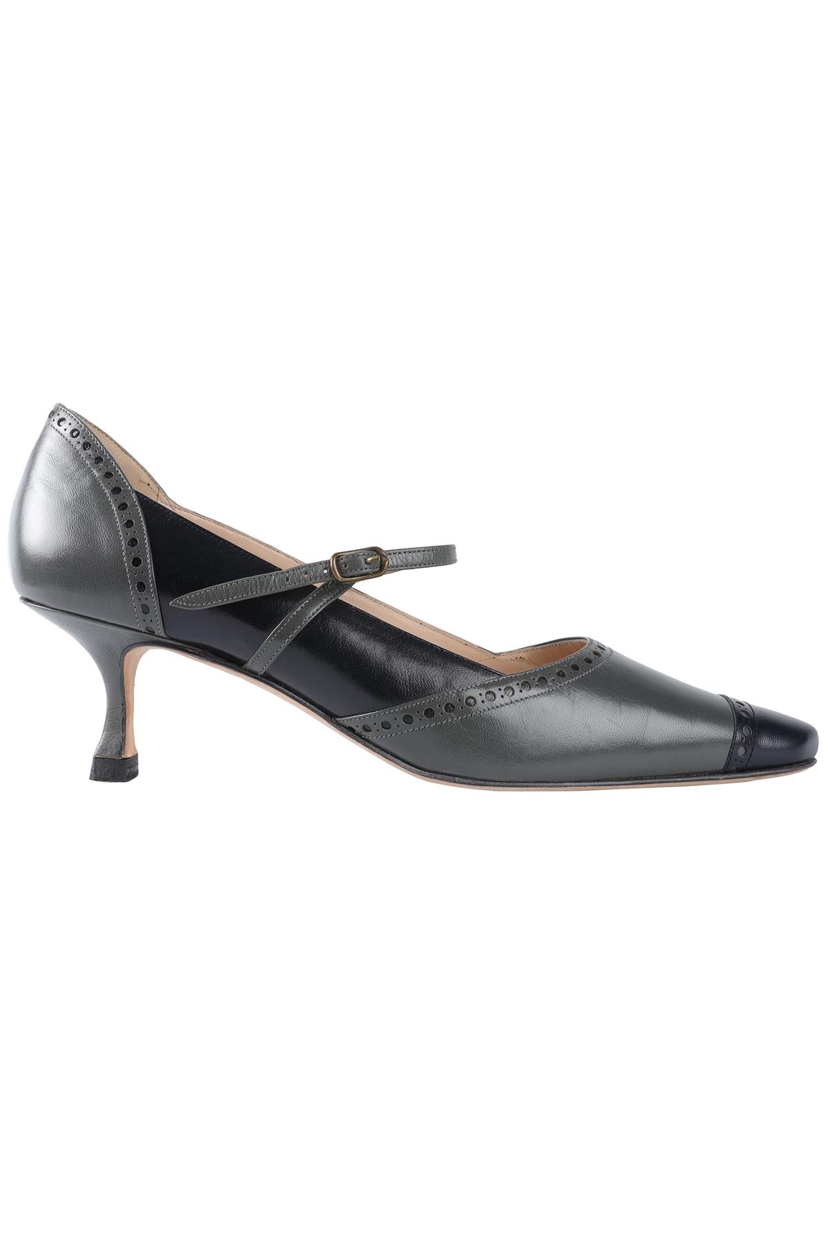 MANOLO BLAHNIK GREEN LEATHER PUMPS EU 38 UK 5 US 8
