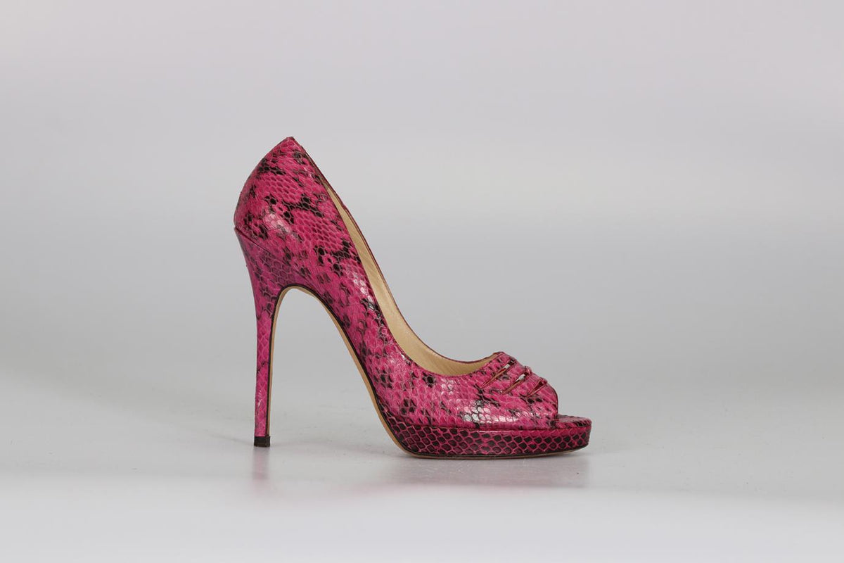 JIMMY CHOO SNAKESKIN PUMPS EU 38.5 UK 5.5 US 8.5