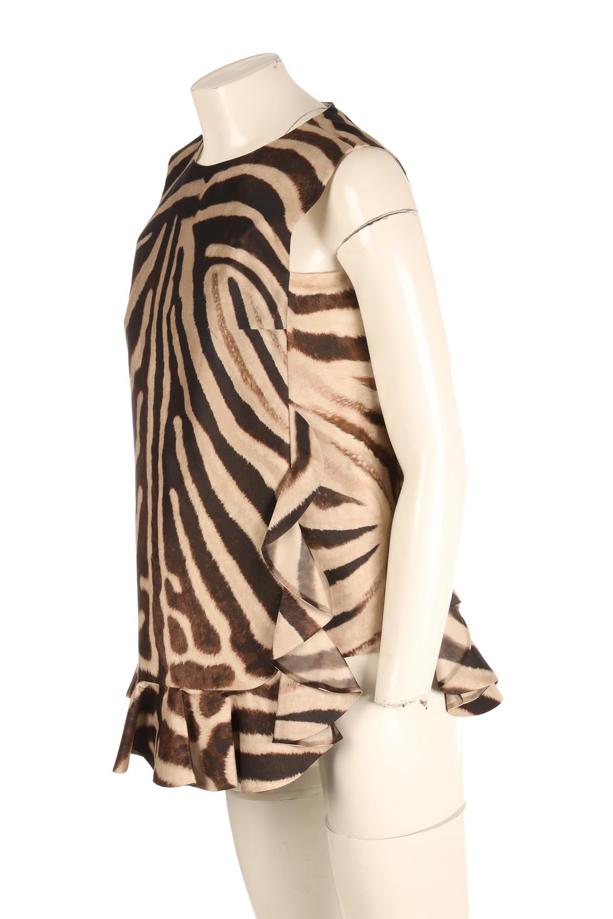 GIAMBATTISTA VALLI BEIGE COTTON TOP IT 40 UK 8