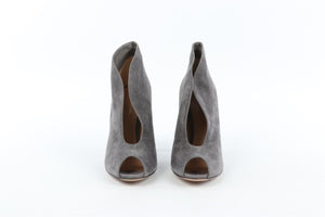GIANVITO ROSSI GREY SUEDE ANKLE BOOTS EU 38 UK 5 US 8