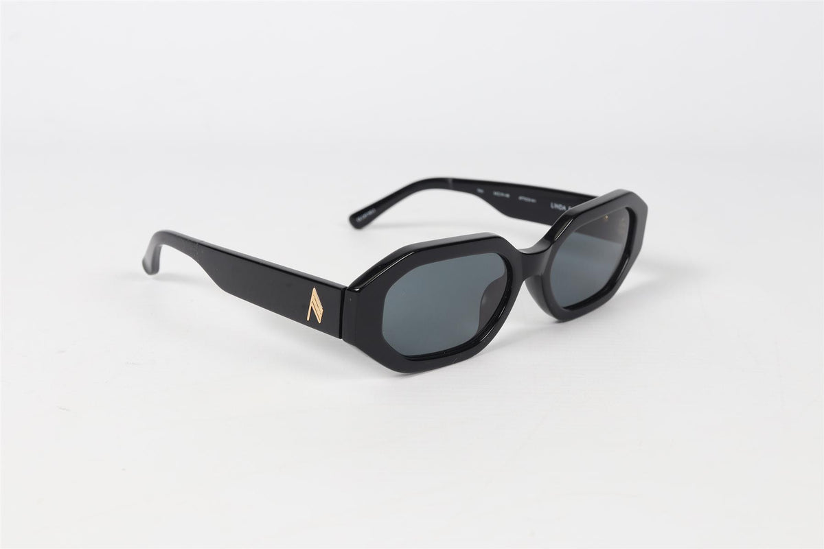 THE ATTICO + LINDA FARROW OCTOGONAL FRAME ACETATE SUNGLASSES