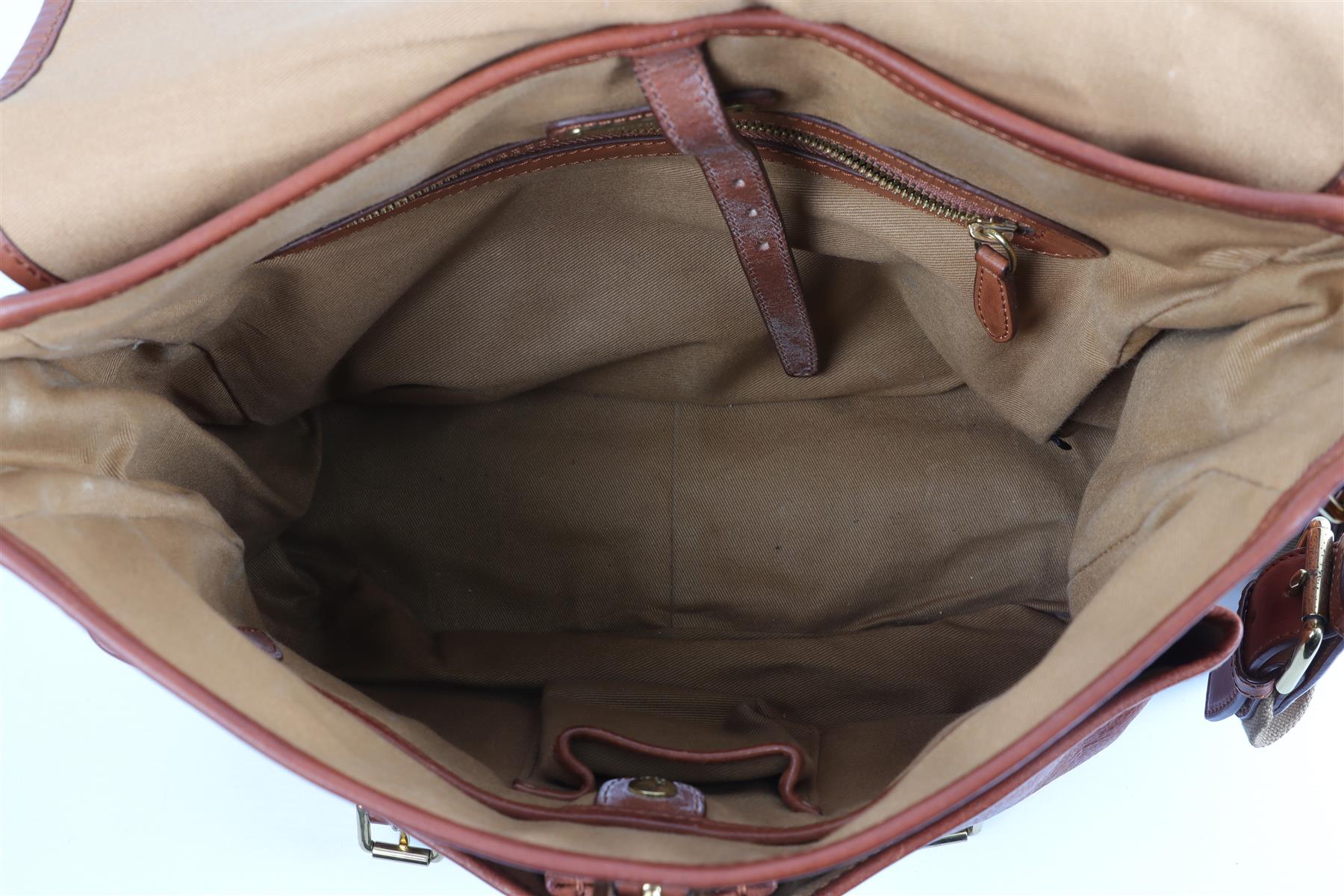 RALPH LAUREN BROWN LEATHER SHOULDER BAG