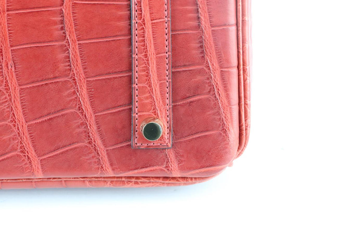 HERMÈS 2013 BIRKIN 35CM MATTE ALLIGATOR MISSISSIPPIENSIS LEATHER BAG