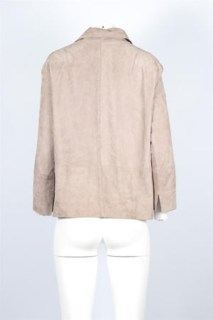 Sylvie Schimmel Grey Suede Jacket FR 42 UK 14