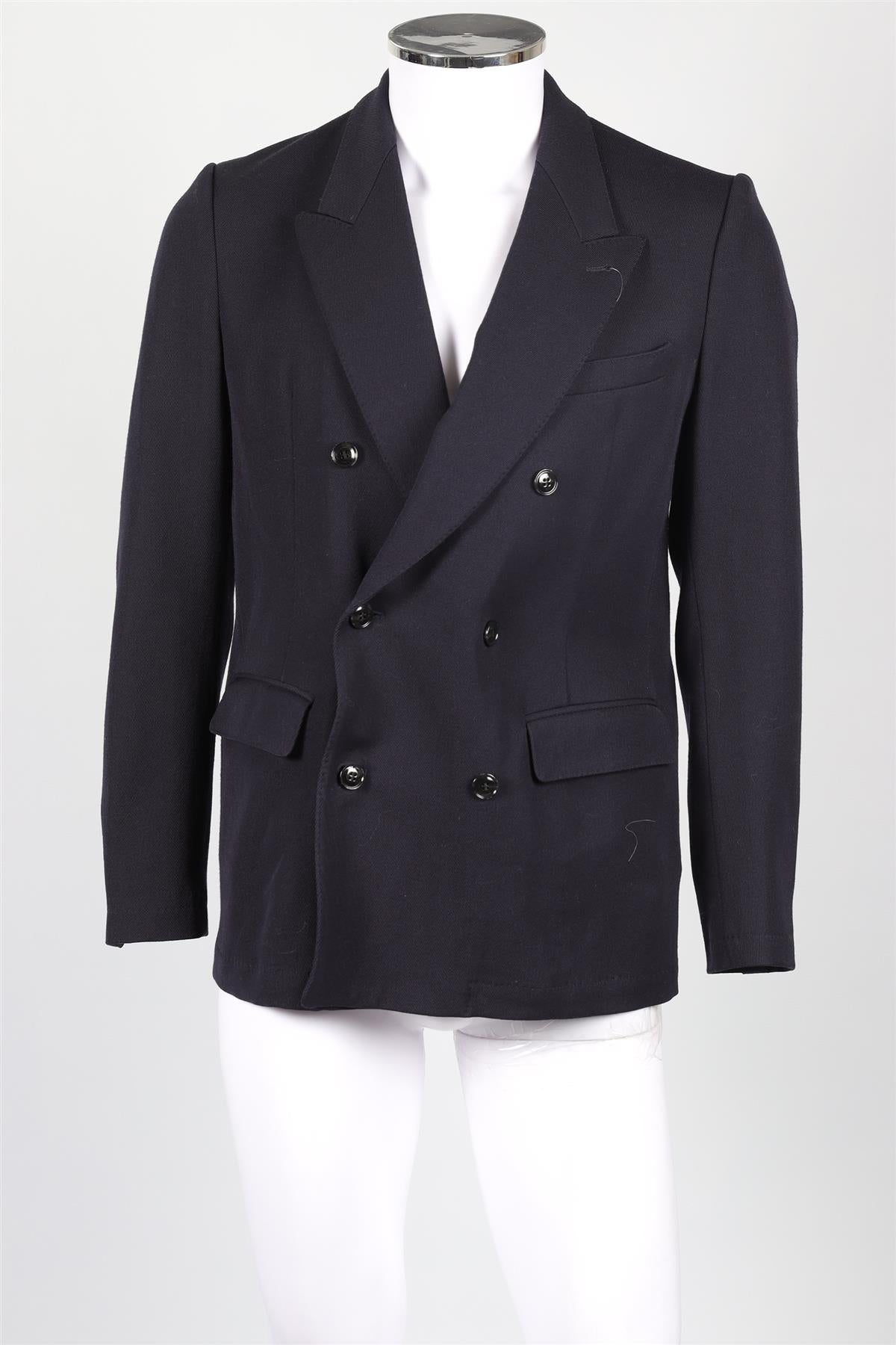DRIES VAN NOTEN NAVY MEN'S WOOL BLAZER IT 50 UK/US CHEST 40
