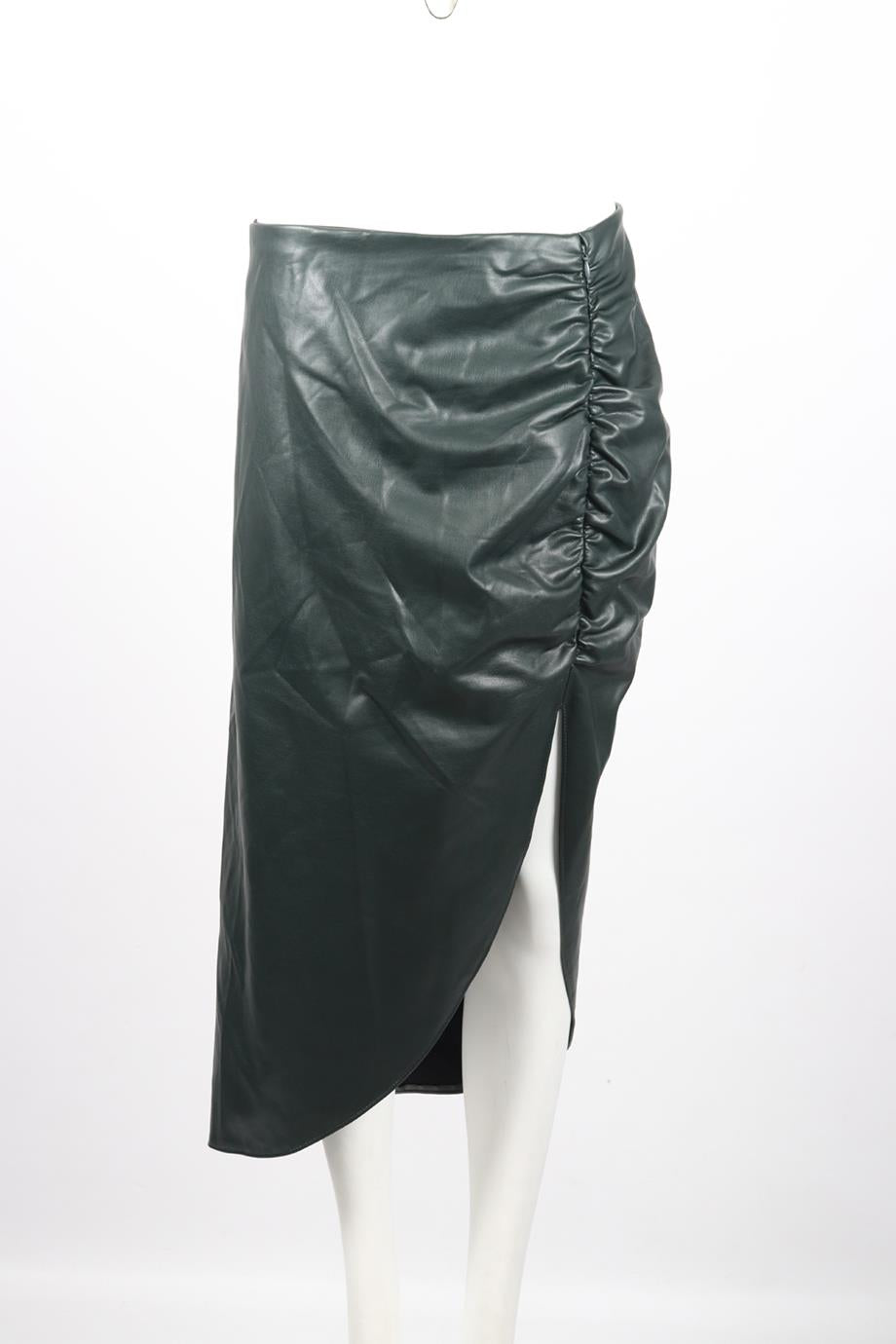 VERONICA BEARD FAUX LEATHER MIDI SKIRT US 10 UK 14