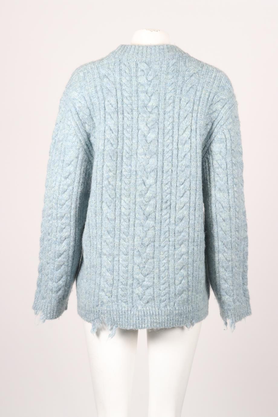 HOLZWEILER DISTRESSED WOOL BLEND SWEATER SMALL