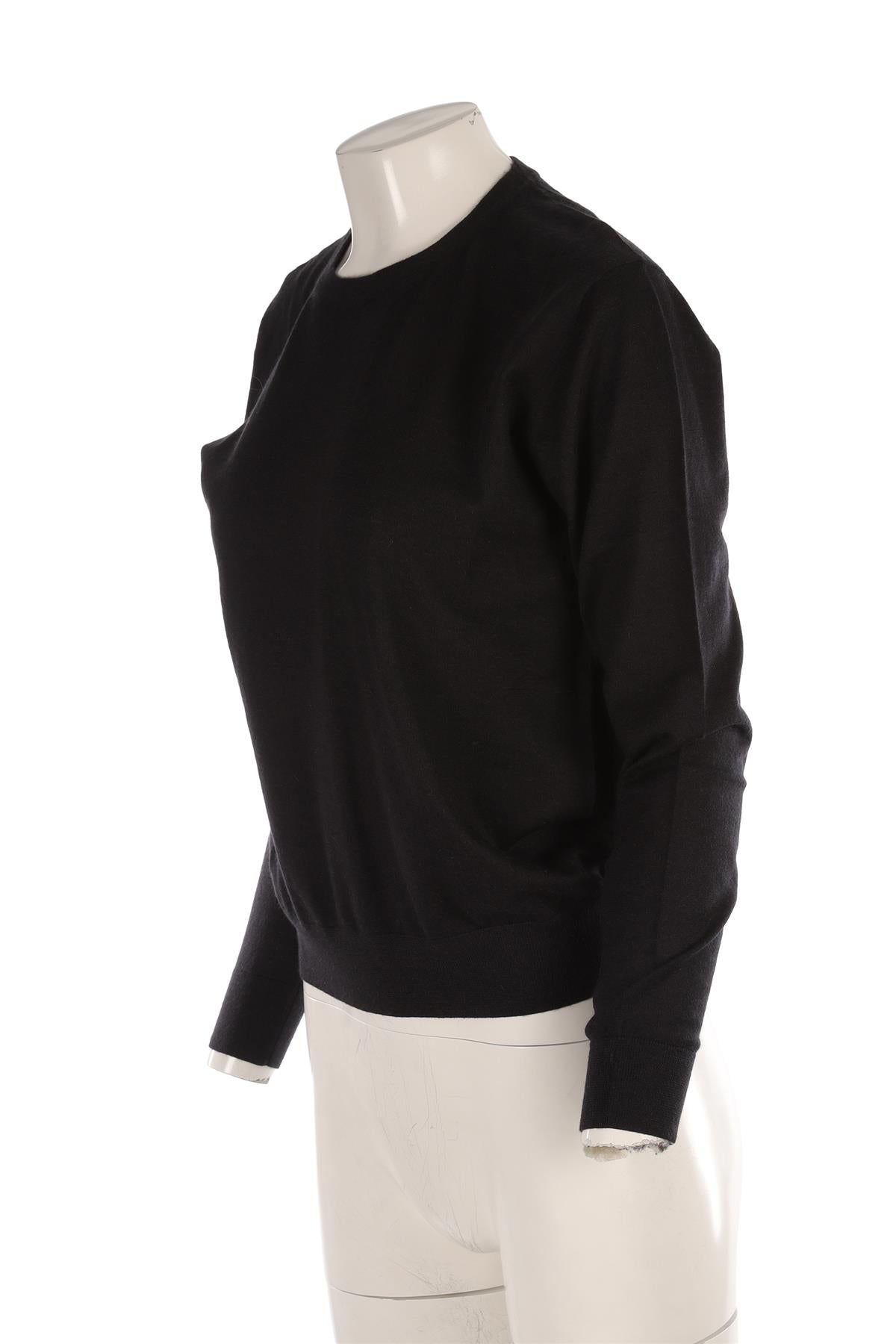 ALLUDE BLACK CASHMERE SWEATER LARGE