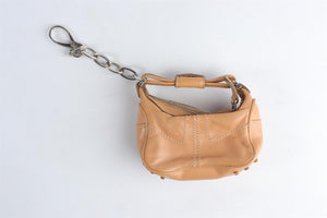 TOD'S BEIGE LEATHER COIN PURSE