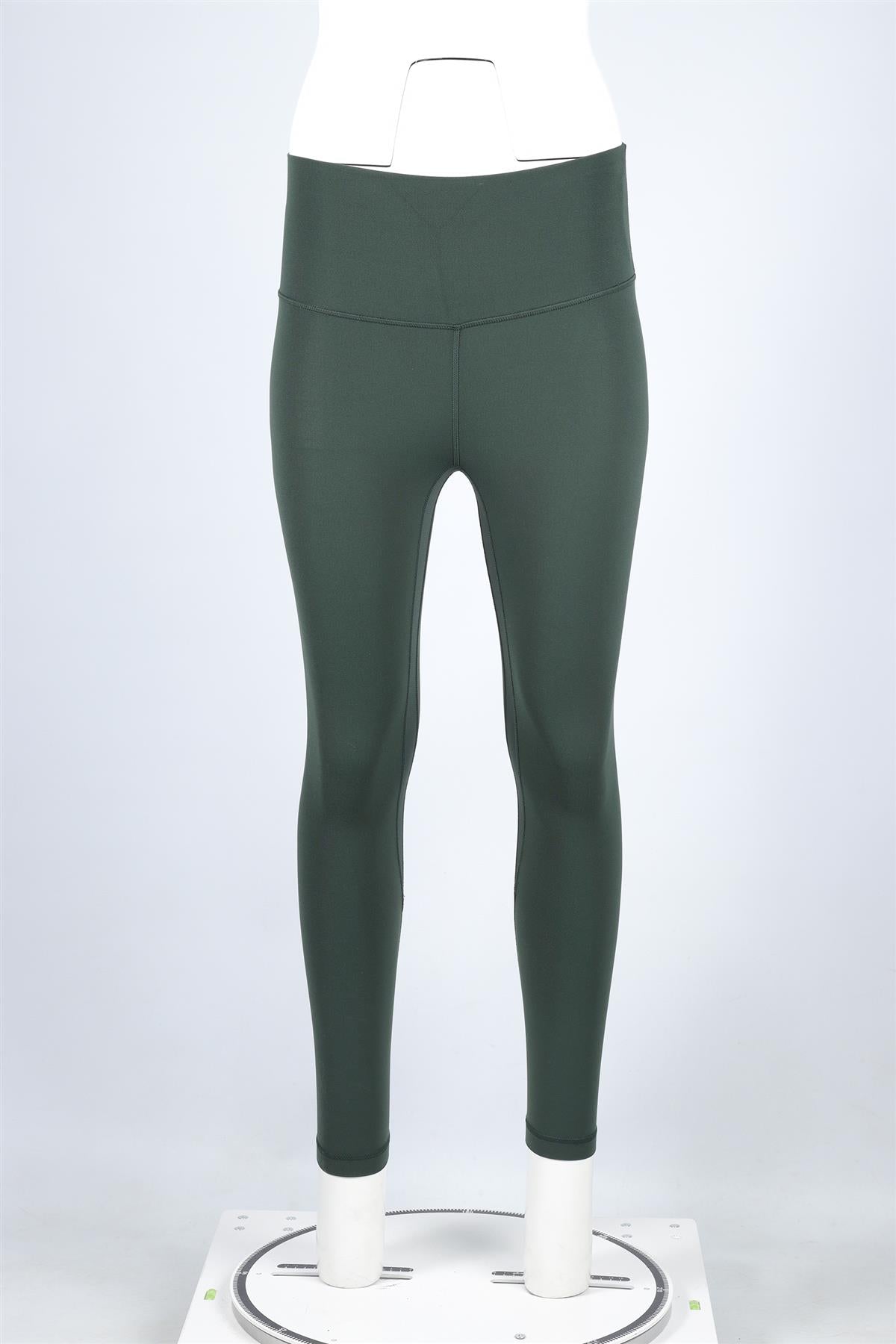 LULULEMON FOREST GREEN JERSEY LEGGINGS US 2 UK 6