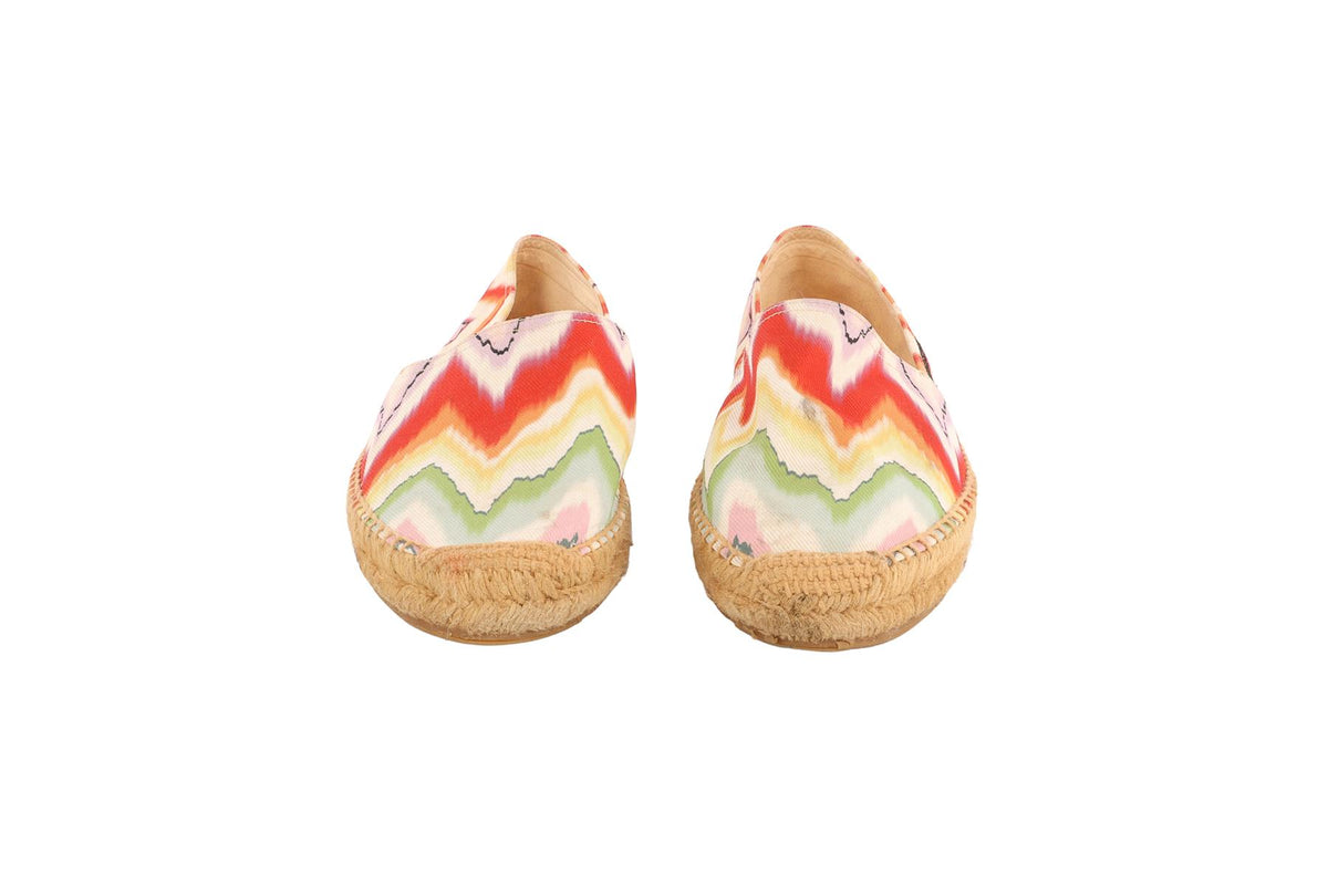 MISSONI MULTI CANVAS ESPADRILLES EU 38 UK 5