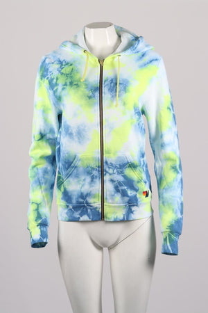 AVIATOR NATION TIE DYED COTTON BLEND HOODIE SMALL