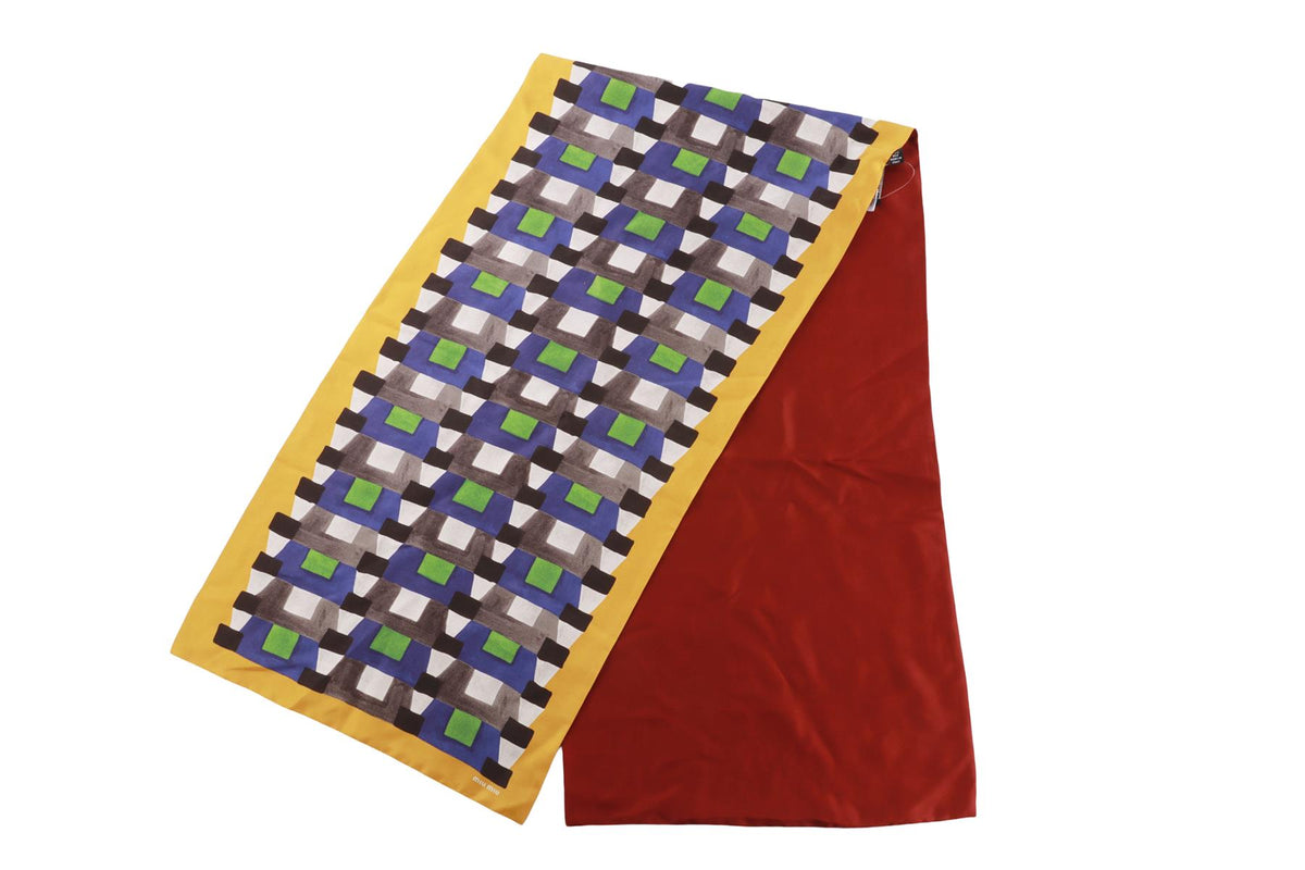 MIU MIU MULTI SILK SCARF
