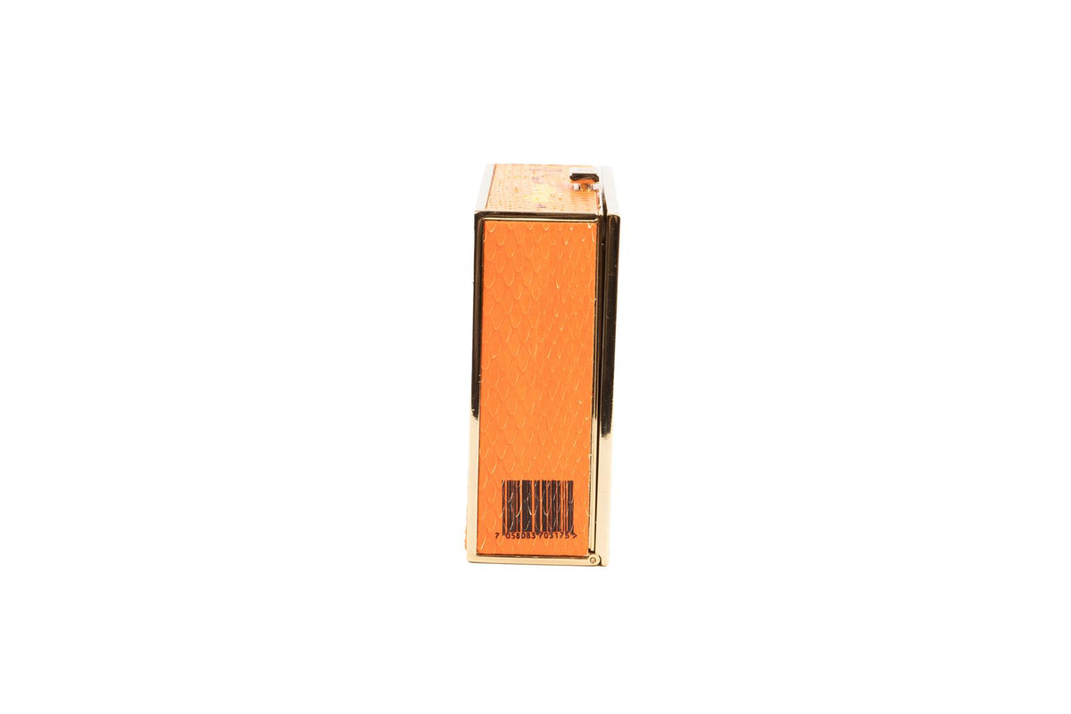 ANYA HINDMARCH ORANGE SNAKESKIN CLUTCH