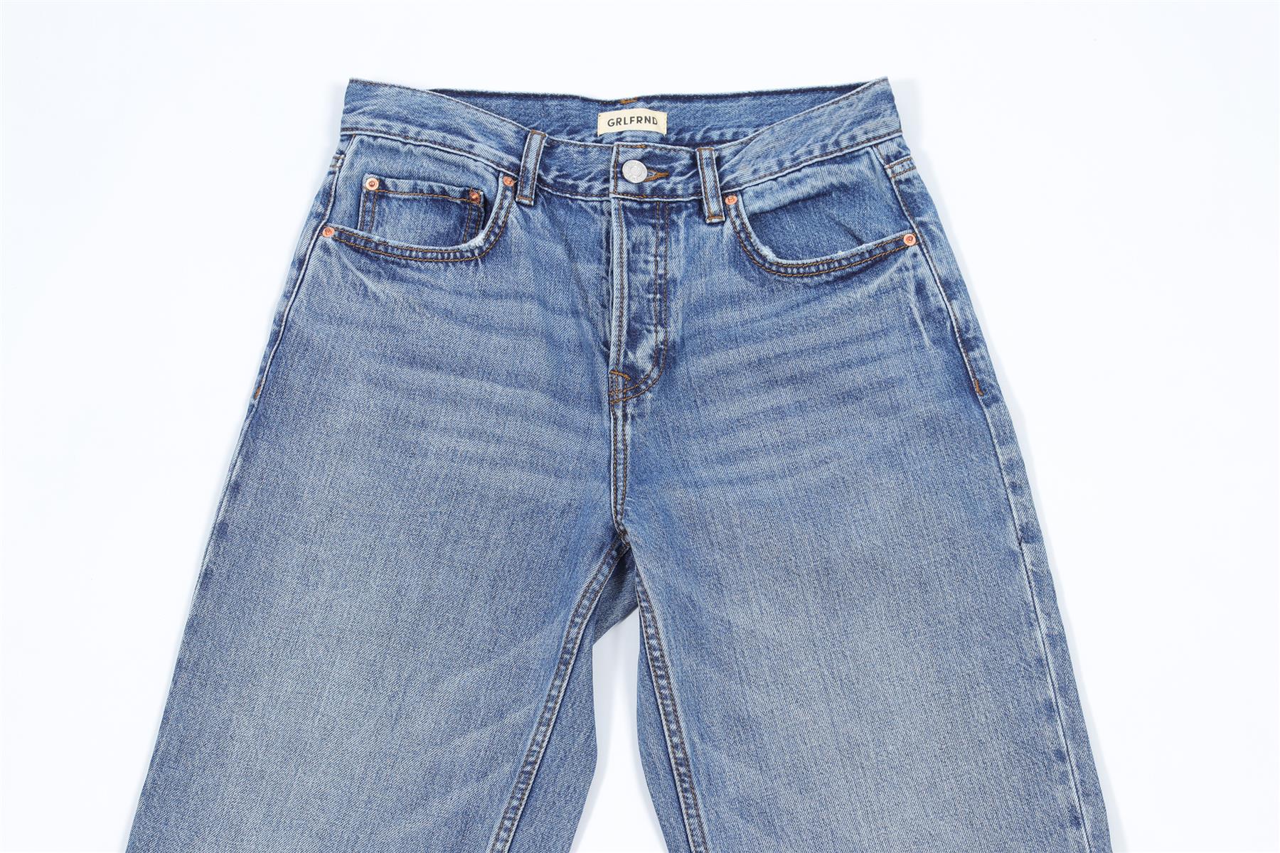 GRLFRND BLUE DENIM JEANS W24 UK 6