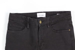 FRAME BLACK HIGH RISE STRAIGHT LEG JEANS W28 UK 10