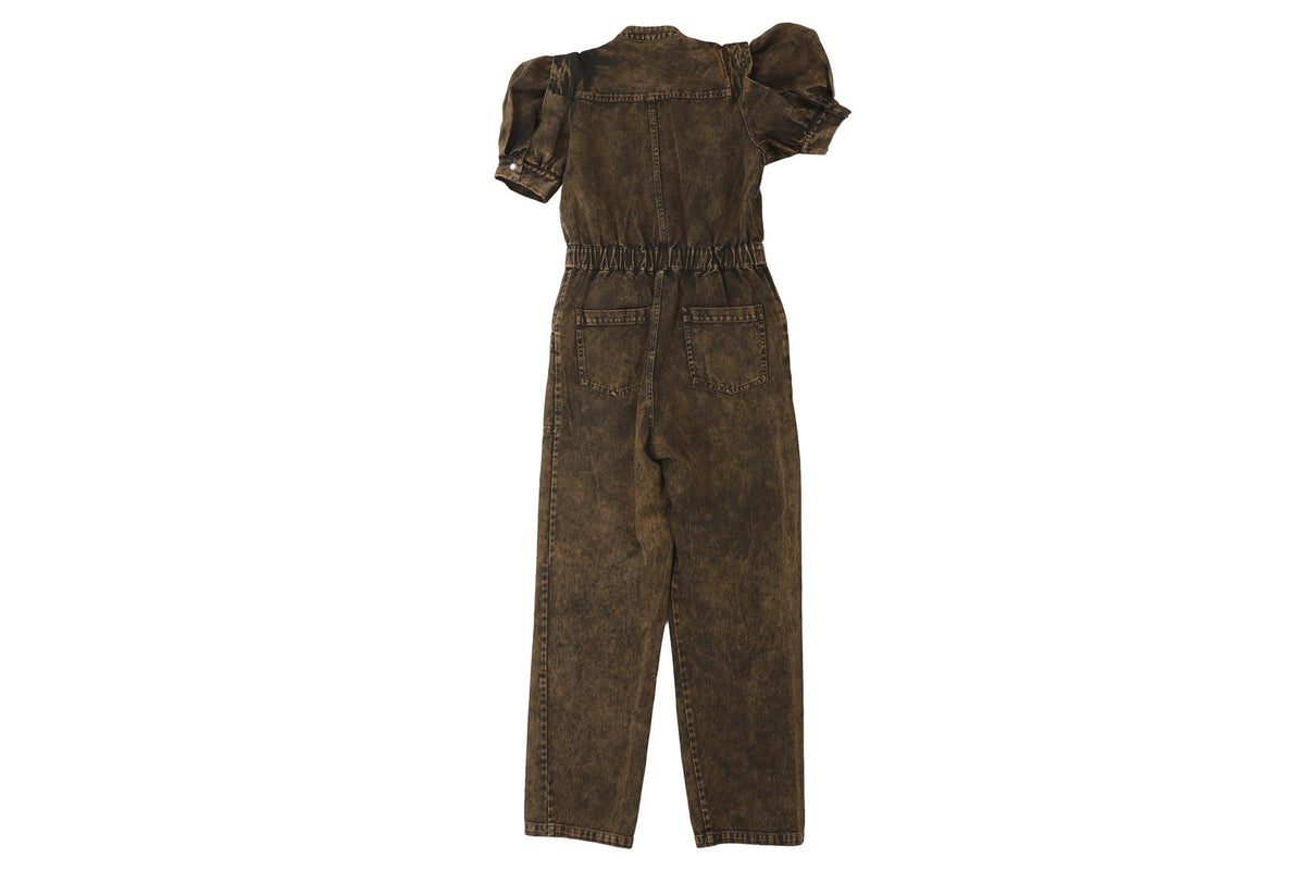 SEA NEW YORK GREEN DENIM JUMPSUIT US 00 UK 2