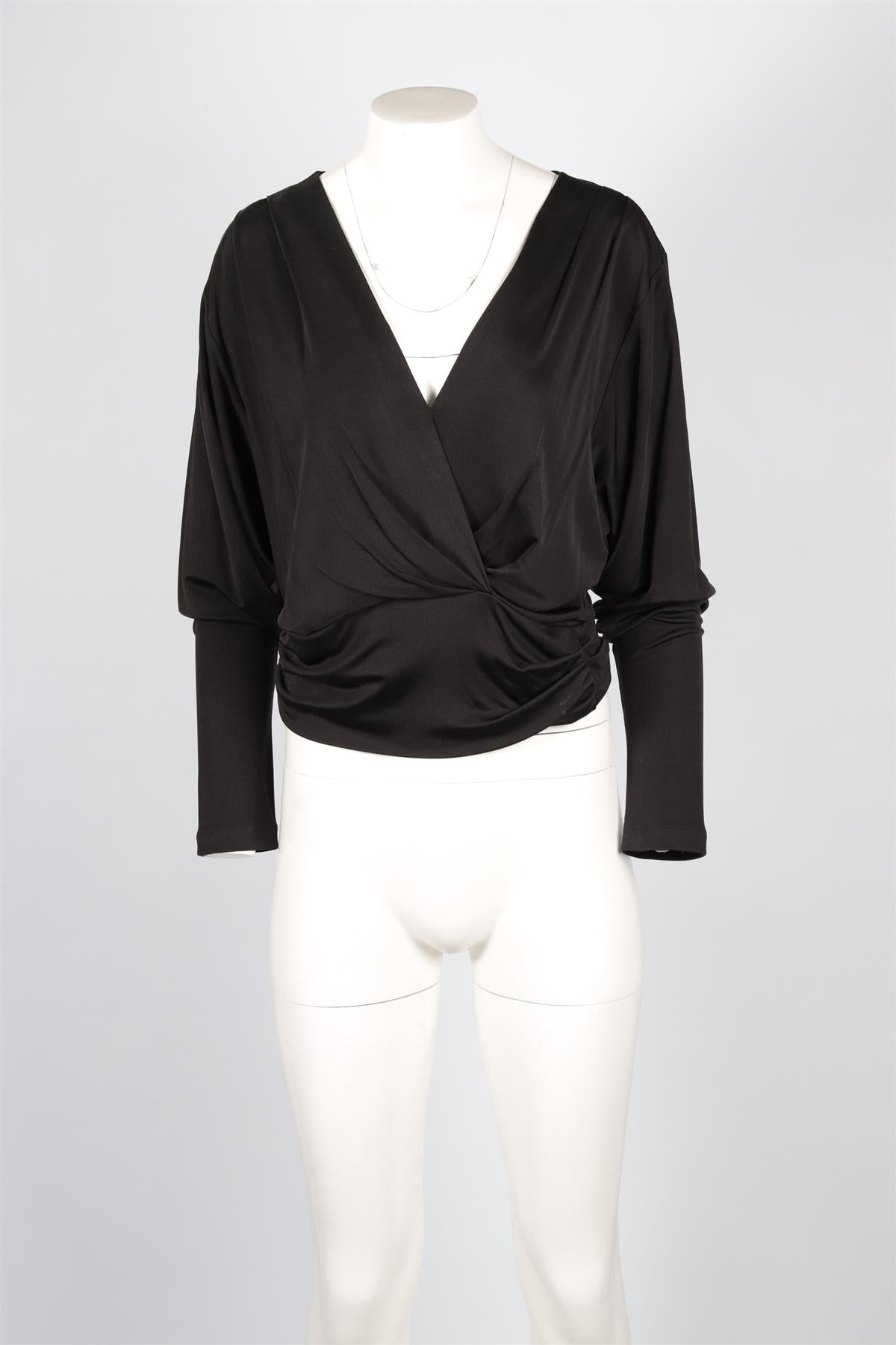 ISABEL MARANT BLACK JERSEY TOP FR 40 UK 12
