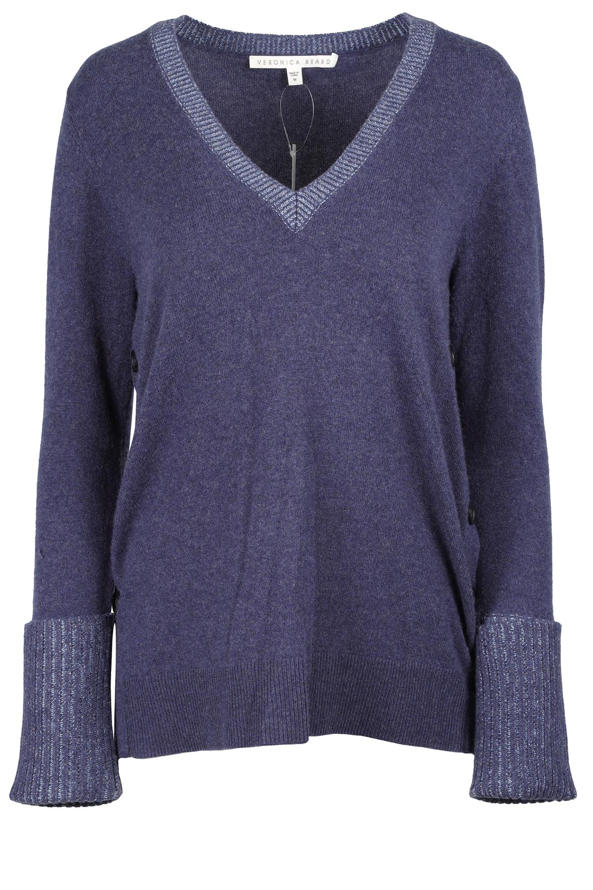 VERONICA BEARD NAVY CASHMERE SWEATER MEDIUM