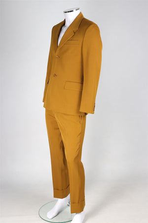 PAUL SMITH MUSTARD MEN'S WOOL TWO PIECE SUIT UK/US CHEST 36/W30