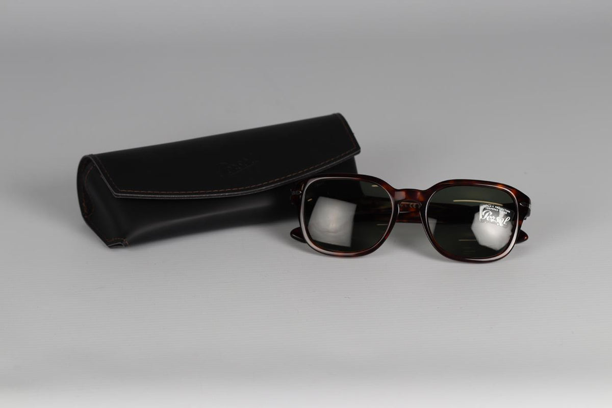 PERSOL SQUARE FRAME ACETATE SUNGLASSES