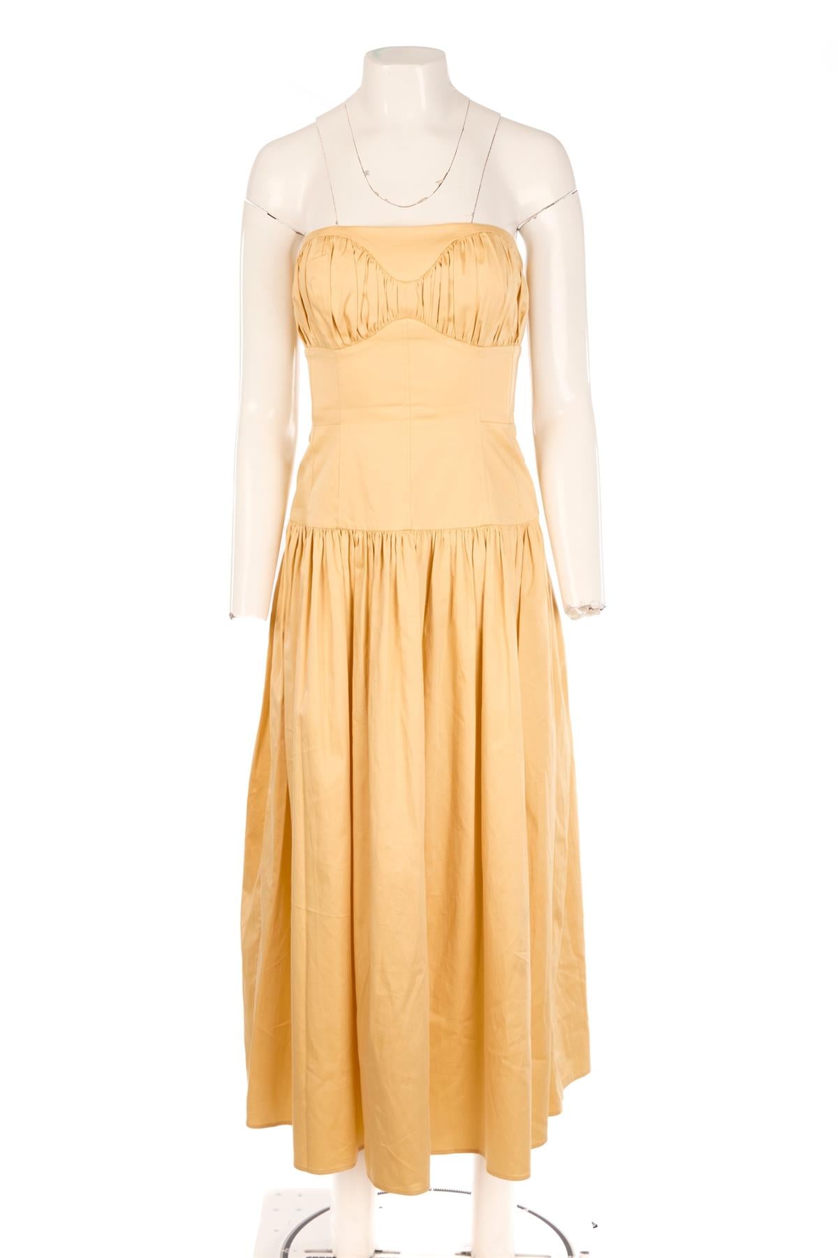 TOVE YELLOW COTTON DRESS IT 36 UK 4