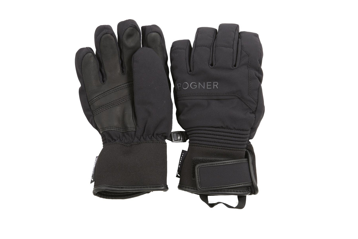 BOGNER BLACK KIDS GIRLS SKI GLOVES 8-9 YEARS