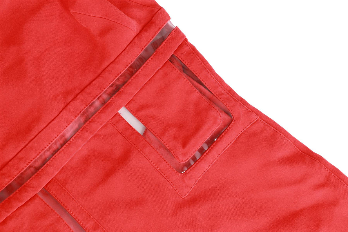VERSACE RED SILK MINI DRESS IT 38 UK 6