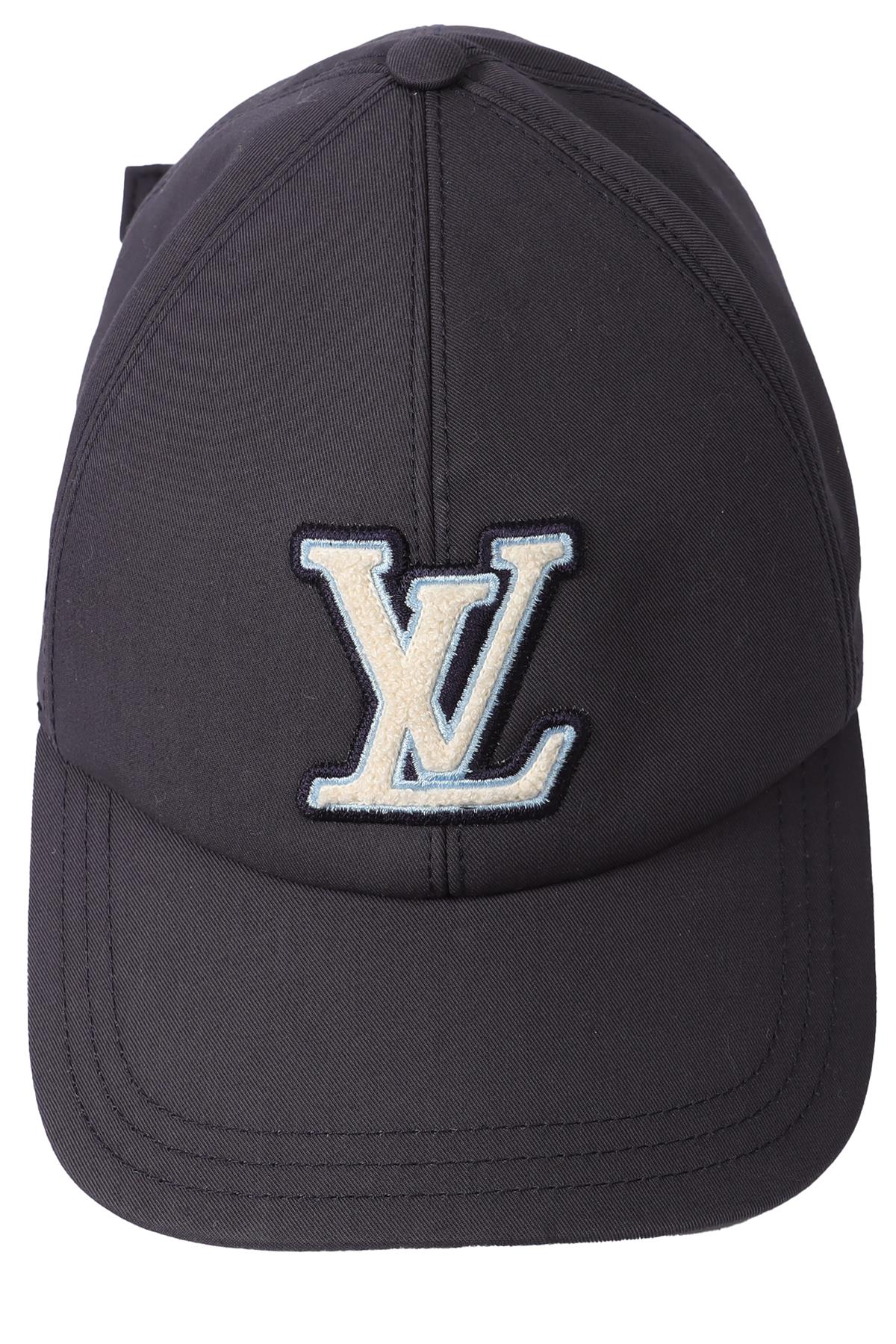 LOUIS VUITTON BLUE LV COTTON BASEBALL CAP LARGE