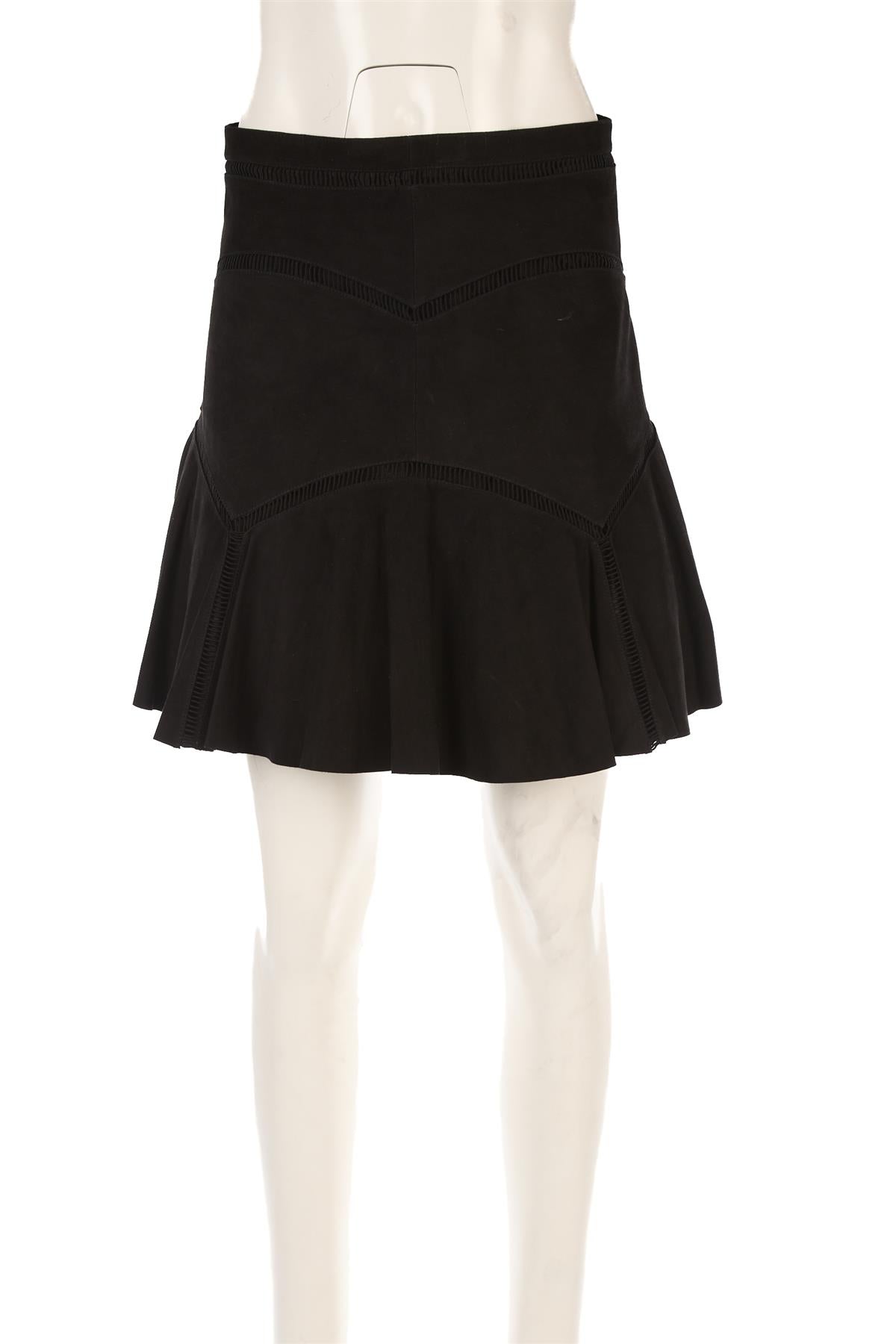 CHLOÉ BLACK SUEDE MINI SKIRT FR 38 UK 10