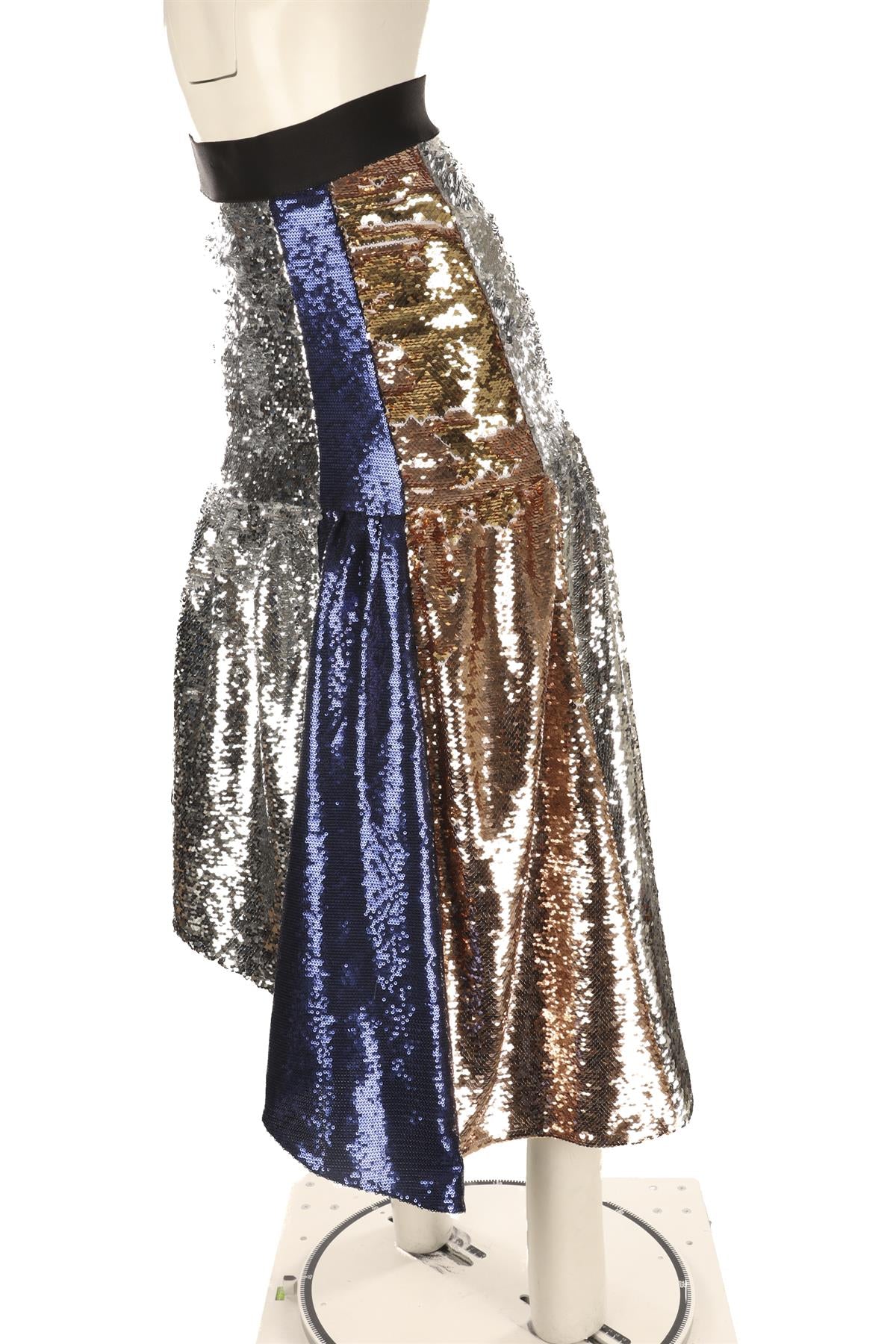 FYODOR GOLAN MULTI SEQUIN MIDI SKIRT UK 8