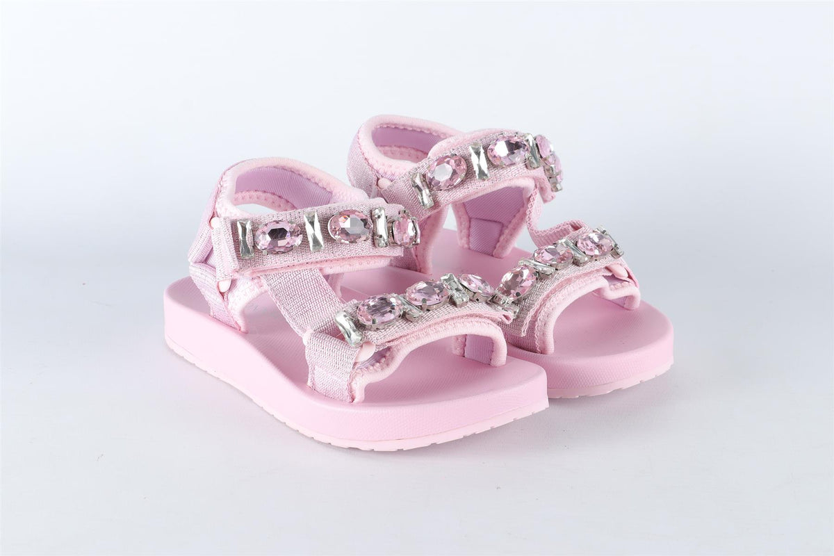 MONNALISA PINK KIDS GIRLS RUBBER SANDALS EU 28 UK 10 US 11