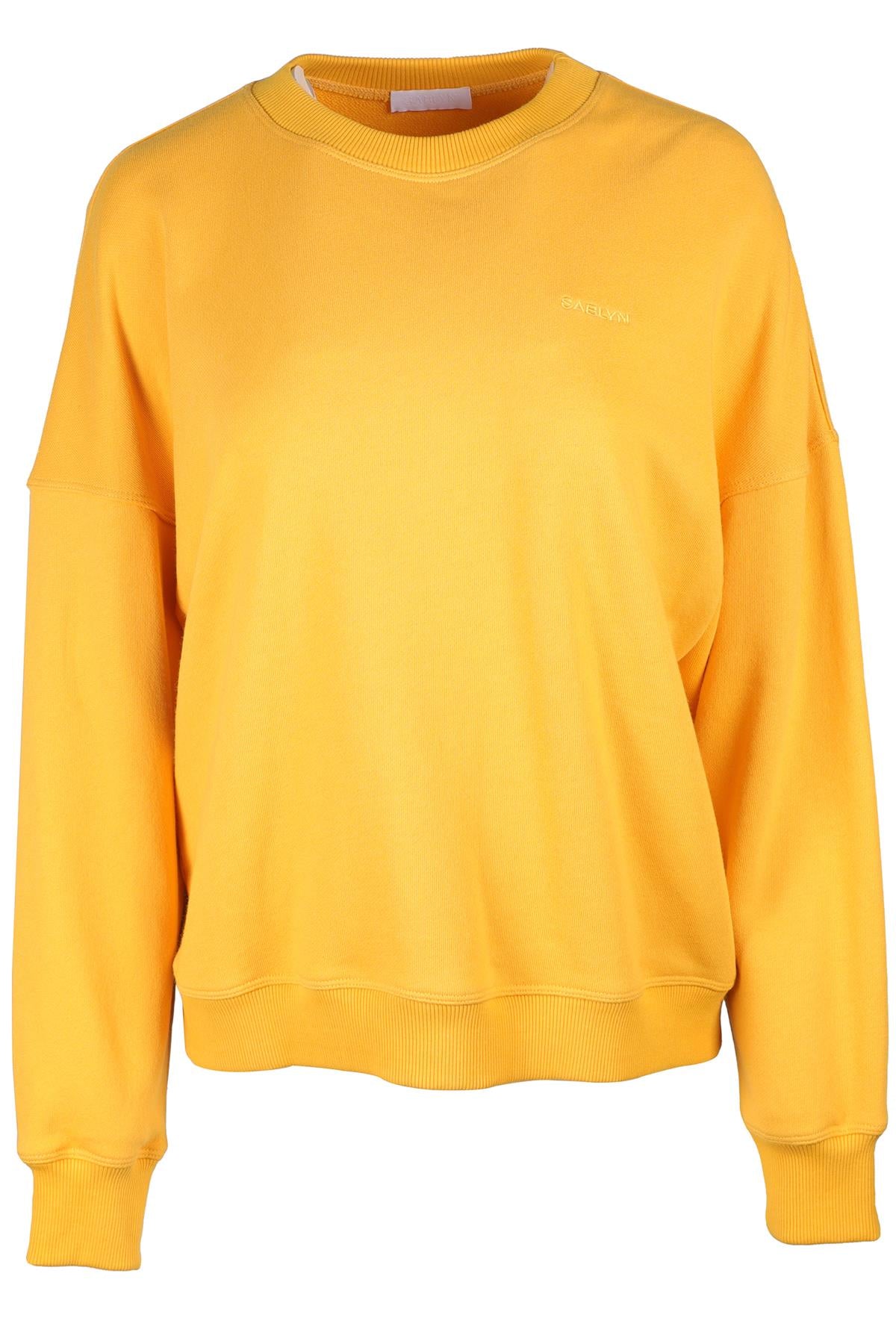SABLYN ORANGE COTTON SWEATSHIRT XSMALL