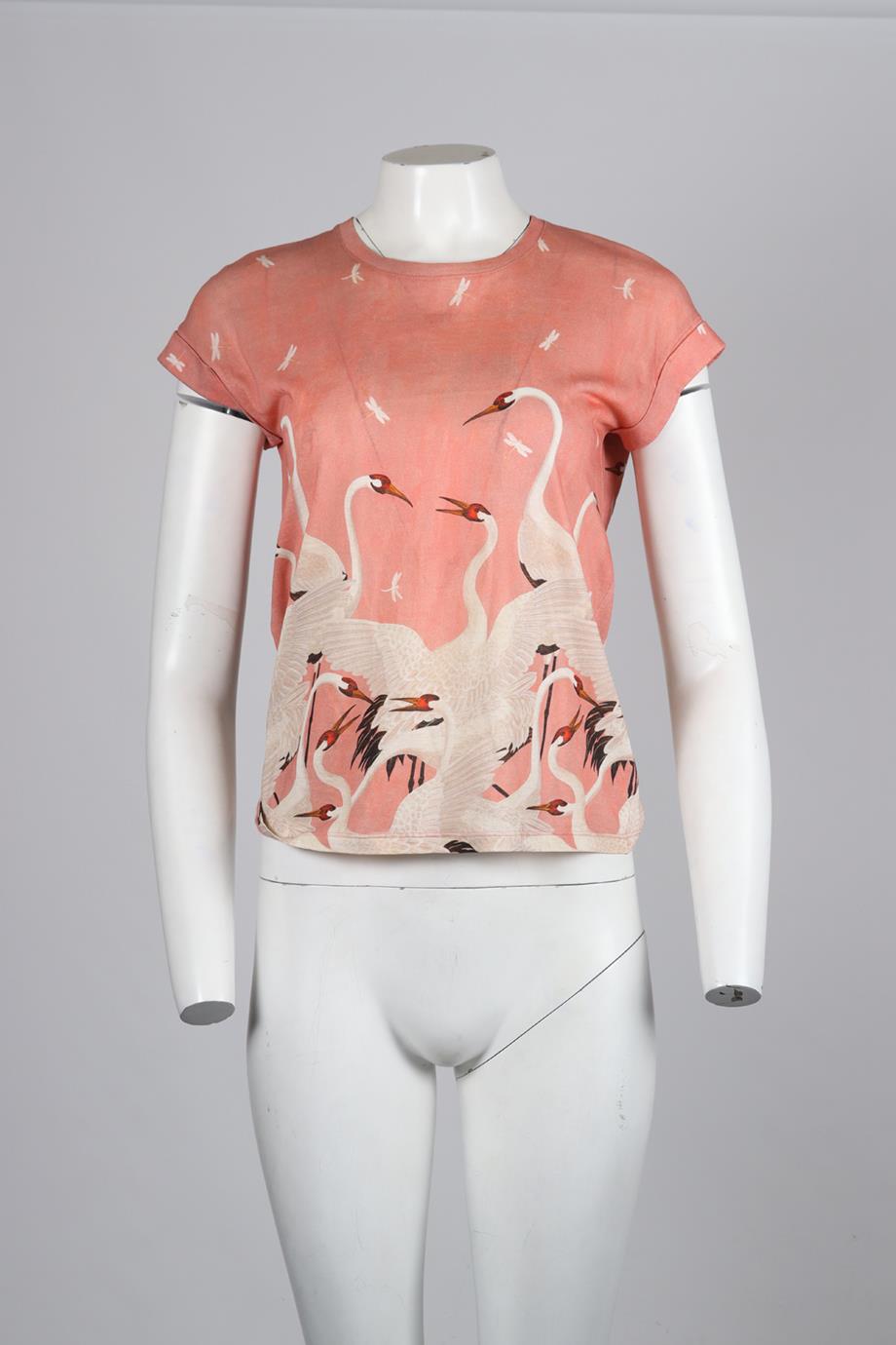 GUCCI PRINTED COTTON JERSEY T-SHIRT XSMALL
