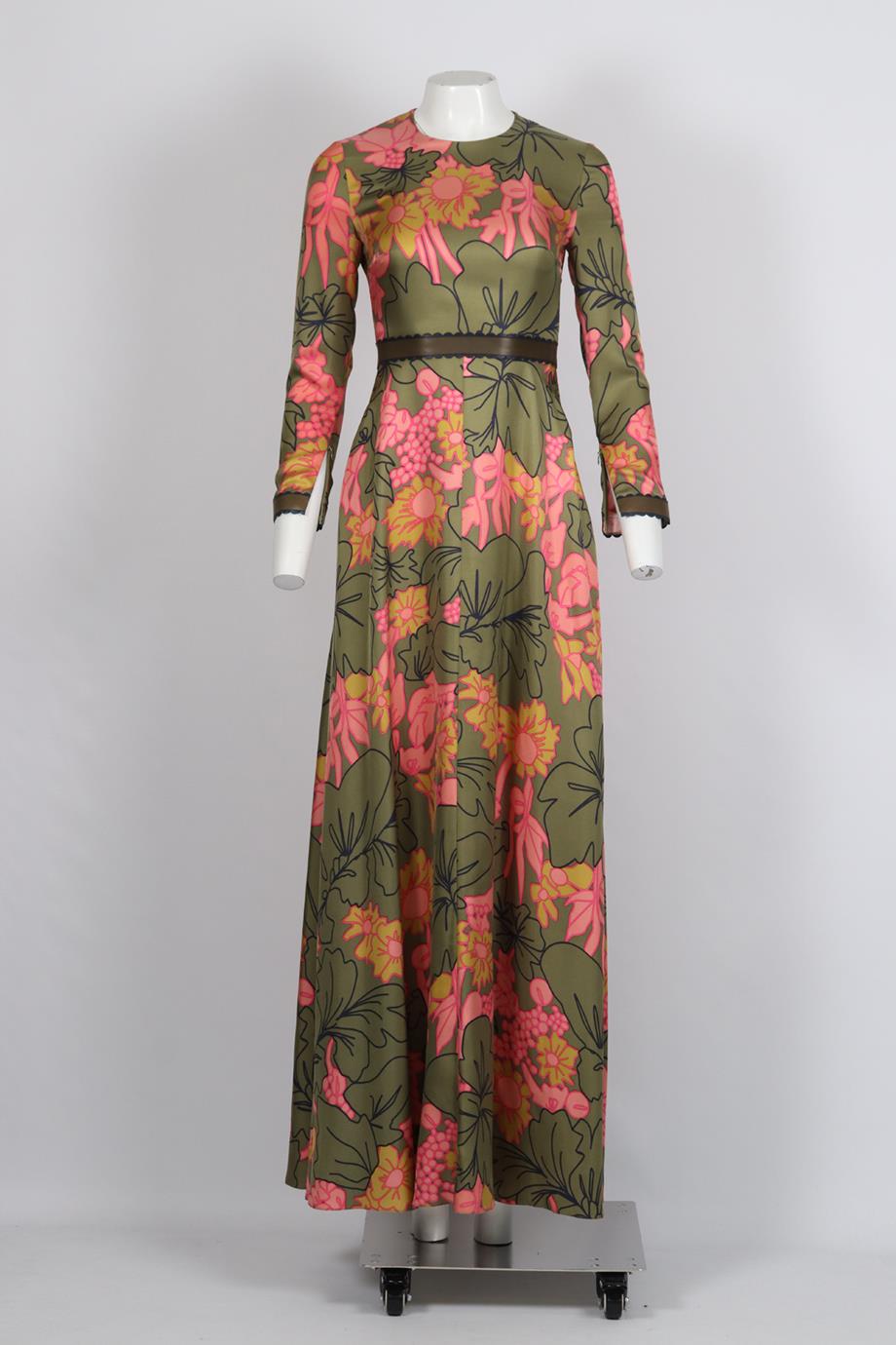 ROKSANDA FLORAL PRINT SILK MAXI DRESS UK 8